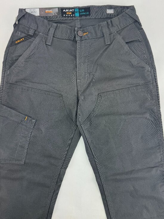 Ariat Other - Ariat M7 Slim Straight Pants Double Front Durastretch Gray Work Jeans NWT 30x32